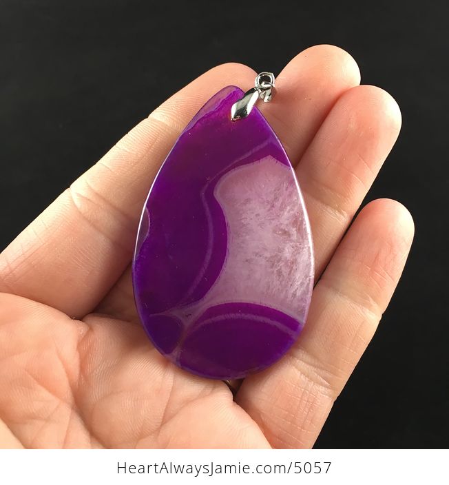 Purple Druzy Agate Stone Jewelry Pendant - #yWLKrLURiBI-6