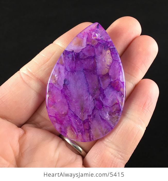 Purple Druzy Crystal Agate Stone Jewelry Pendant - #rAnNDwCuQy0-6