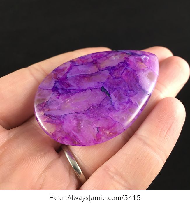 Purple Druzy Crystal Agate Stone Jewelry Pendant - #rAnNDwCuQy0-3