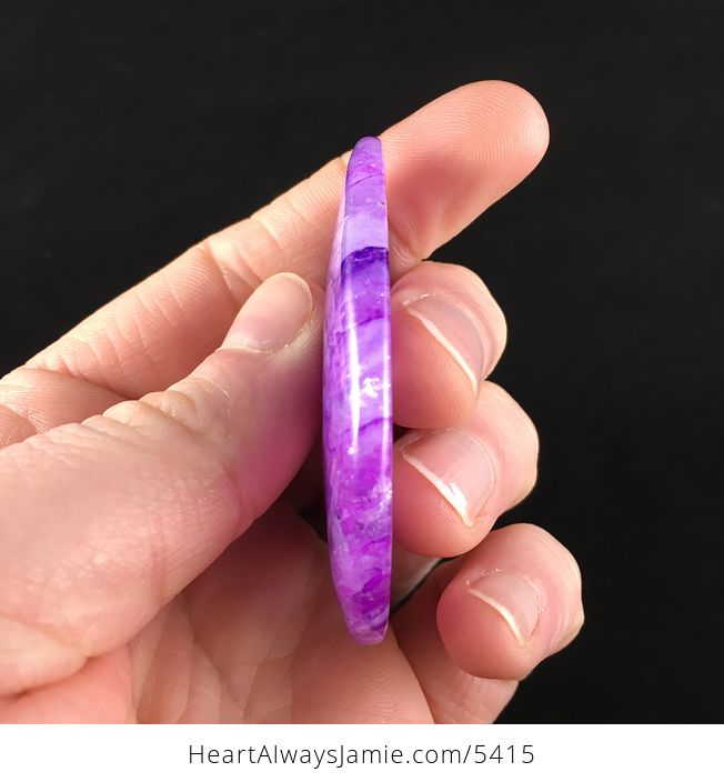 Purple Druzy Crystal Agate Stone Jewelry Pendant - #rAnNDwCuQy0-5