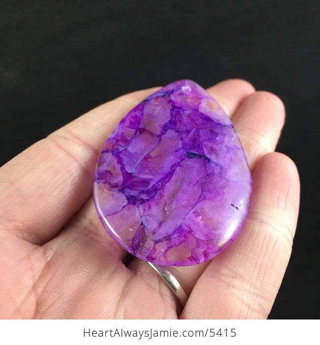 Purple Druzy Crystal Agate Stone Jewelry Pendant - #rAnNDwCuQy0-2