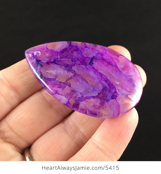 Purple Druzy Crystal Agate Stone Jewelry Pendant - #rAnNDwCuQy0-4