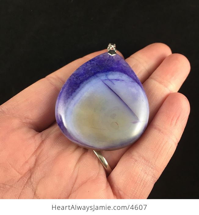 Purple Druzy Stone Jewelry Pendant - #oH1XqieZrlU-3