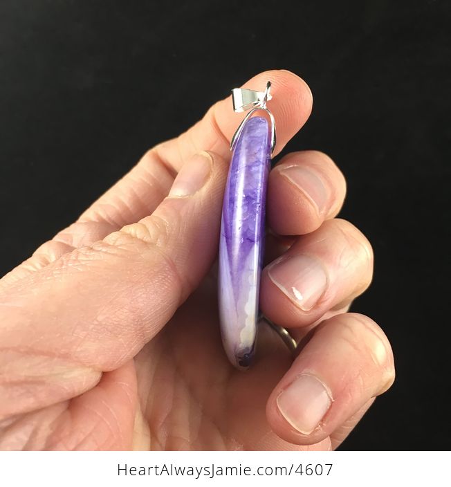 Purple Druzy Stone Jewelry Pendant - #oH1XqieZrlU-4