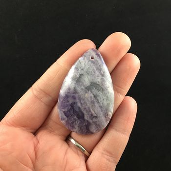 Purple Fluorite Crystal Stone Jewelry Pendant #1DAtlP8Ui3c