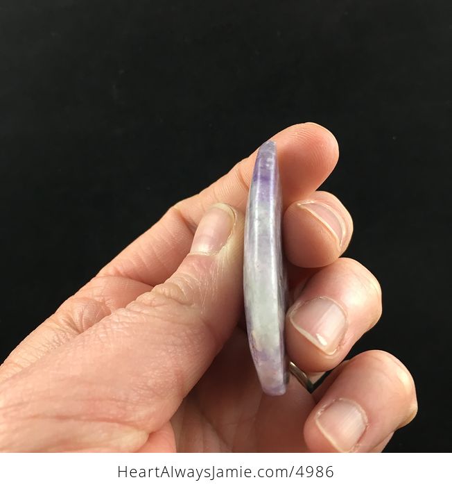 Purple Fluorite Crystal Stone Jewelry Pendant - #1DAtlP8Ui3c-3