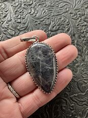 Purple Iolite Crystal Stone Jewelry Pendant #9dfF932X8W4