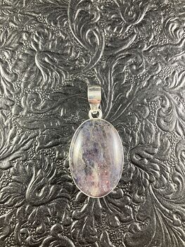 Purple Iolite Crystal Stone Jewelry Pendant #RYn874JJ310