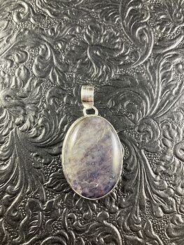Purple Iolite Crystal Stone Jewelry Pendant #fcPs8PWJ4g4