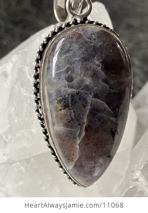 Purple Iolite Crystal Stone Jewelry Pendant - #9dfF932X8W4-7
