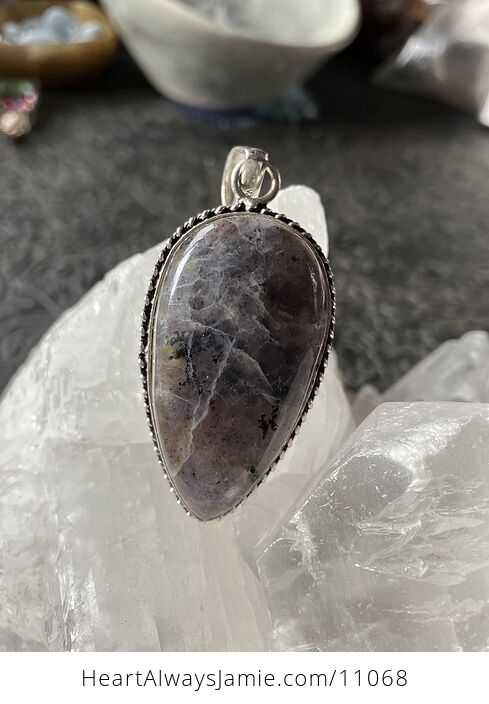 Purple Iolite Crystal Stone Jewelry Pendant - #9dfF932X8W4-6