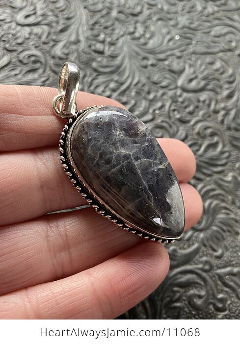 Purple Iolite Crystal Stone Jewelry Pendant - #9dfF932X8W4-3
