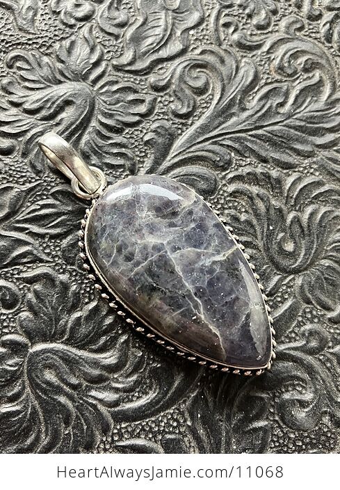 Purple Iolite Crystal Stone Jewelry Pendant - #9dfF932X8W4-2