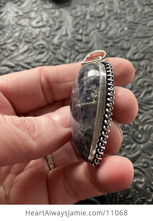 Purple Iolite Crystal Stone Jewelry Pendant - #9dfF932X8W4-4