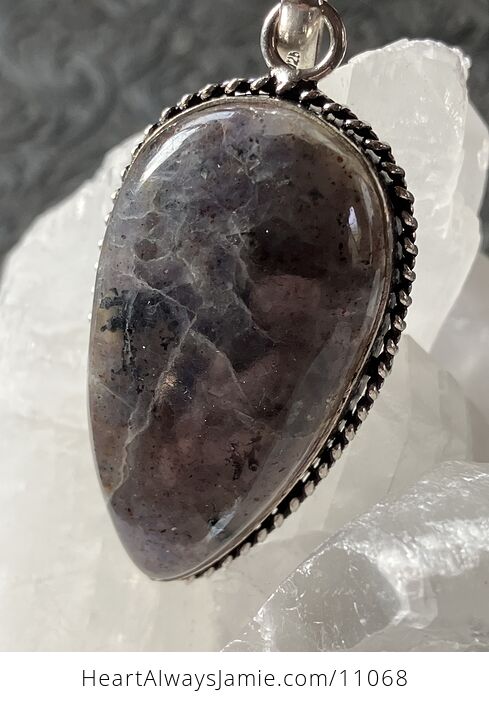Purple Iolite Crystal Stone Jewelry Pendant - #9dfF932X8W4-8