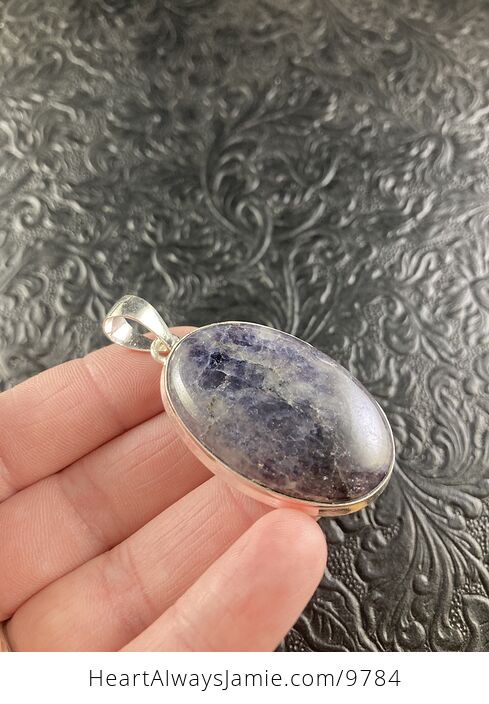 Purple Iolite Crystal Stone Jewelry Pendant - #Nyk3o1z8Rwo-3