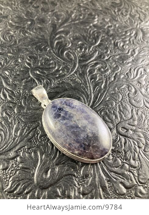 Purple Iolite Crystal Stone Jewelry Pendant - #Nyk3o1z8Rwo-5