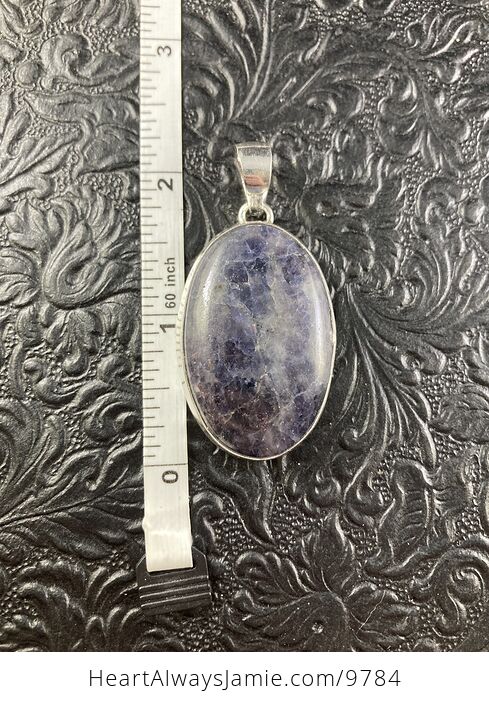 Purple Iolite Crystal Stone Jewelry Pendant - #Nyk3o1z8Rwo-6