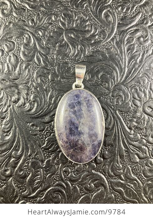 Purple Iolite Crystal Stone Jewelry Pendant - #Nyk3o1z8Rwo-1