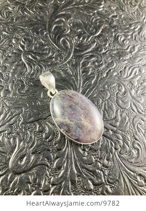 Purple Iolite Crystal Stone Jewelry Pendant - #RYn874JJ310-5