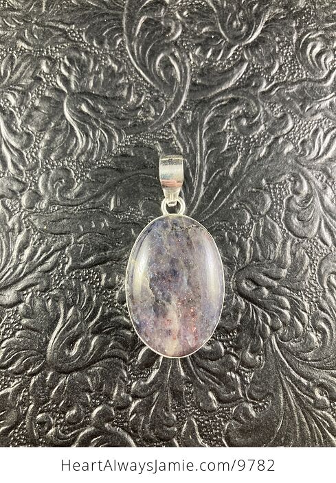 Purple Iolite Crystal Stone Jewelry Pendant - #RYn874JJ310-1