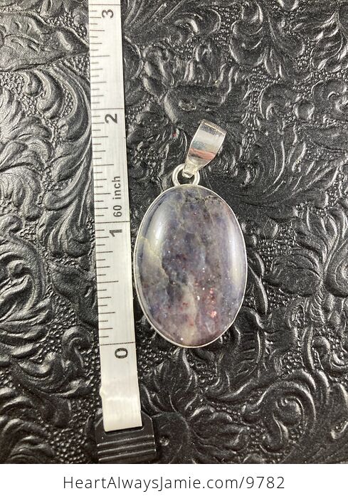 Purple Iolite Crystal Stone Jewelry Pendant - #RYn874JJ310-6