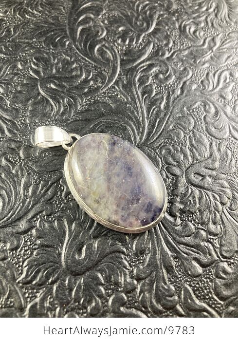 Purple Iolite Crystal Stone Jewelry Pendant - #fcPs8PWJ4g4-5