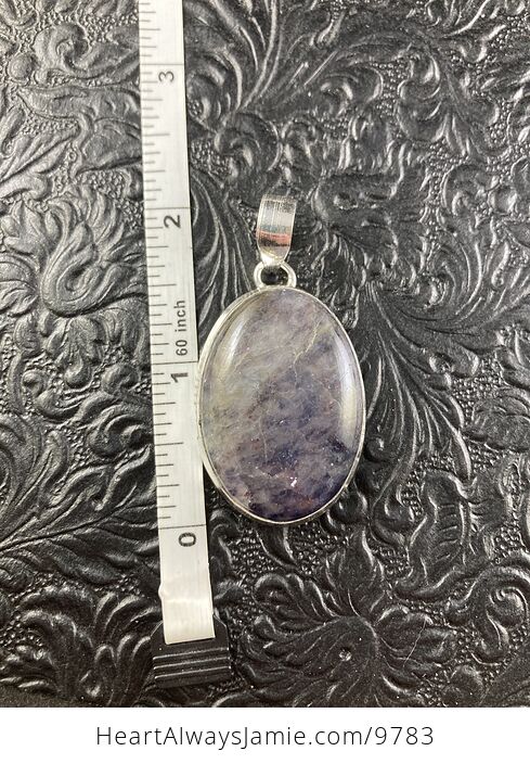 Purple Iolite Crystal Stone Jewelry Pendant - #fcPs8PWJ4g4-6