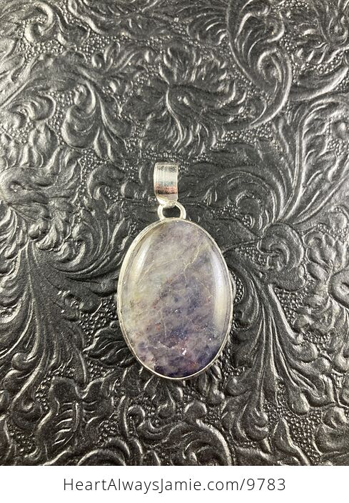 Purple Iolite Crystal Stone Jewelry Pendant - #fcPs8PWJ4g4-1