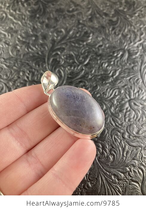 Purple Iolite Crystal Stone Jewelry Pendant - #reyNpISSu1s-3