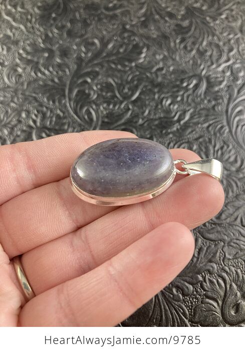 Purple Iolite Crystal Stone Jewelry Pendant - #reyNpISSu1s-4