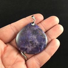 Purple Lepidolite Stone Jewelry Pendant #GGfBTctdNhs