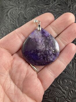 Purple Lepidolite Stone Jewelry Pendant #bMb6dIXqRCo