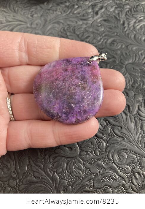 Purple Lepidolite Stone Jewelry Pendant - #1HkvJyBEFns-5