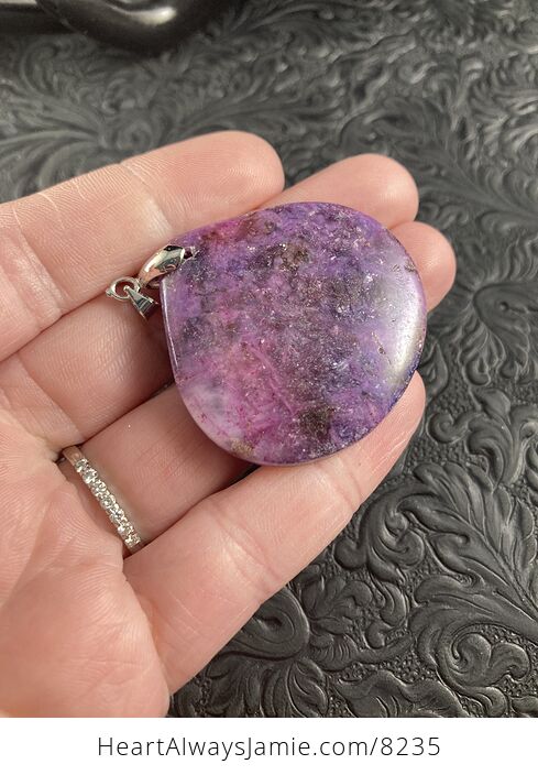 Purple Lepidolite Stone Jewelry Pendant - #1HkvJyBEFns-6