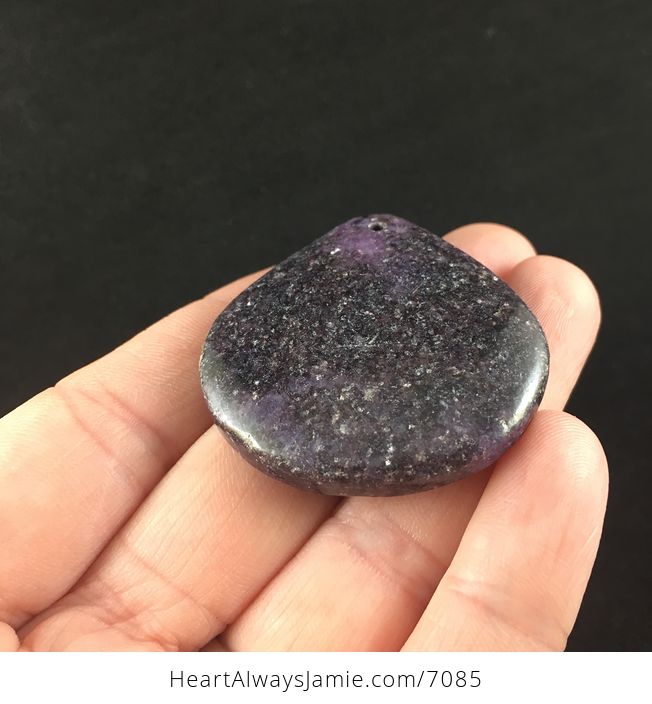 Purple Lepidolite Stone Jewelry Pendant - #2wFwhkW1DdQ-2