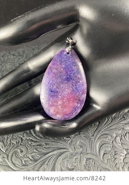 Purple Lepidolite Stone Jewelry Pendant - #4arKWfU35h8-6