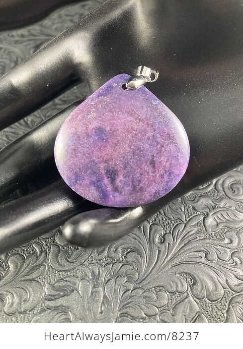 Purple Lepidolite Stone Jewelry Pendant - #BewdaTG27vg-1