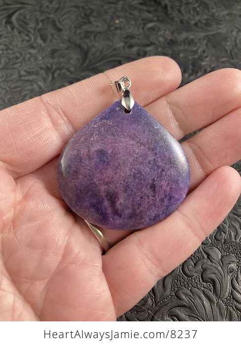 Purple Lepidolite Stone Jewelry Pendant - #BewdaTG27vg-3