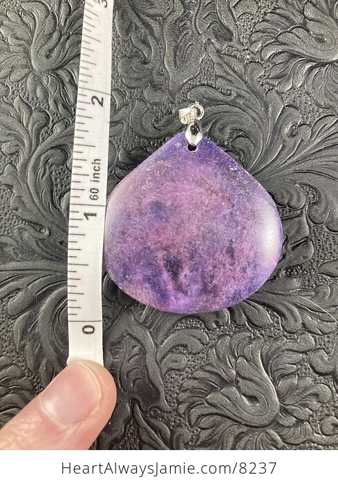 Purple Lepidolite Stone Jewelry Pendant - #BewdaTG27vg-6