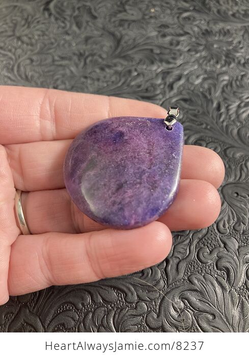 Purple Lepidolite Stone Jewelry Pendant - #BewdaTG27vg-4