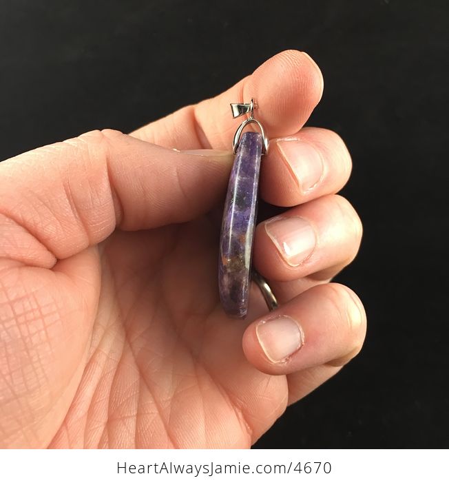 Purple Lepidolite Stone Jewelry Pendant - #GGfBTctdNhs-4