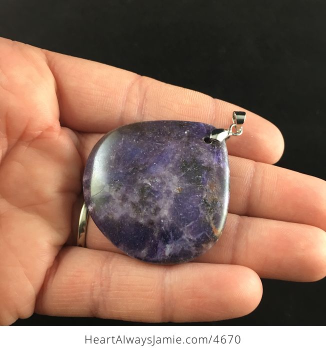 Purple Lepidolite Stone Jewelry Pendant - #GGfBTctdNhs-3