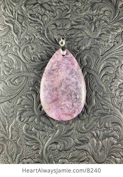 Purple Lepidolite Stone Jewelry Pendant - #X9iTsmhRV4Y-2