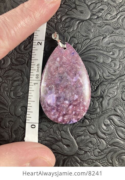 Purple Lepidolite Stone Jewelry Pendant - #Y6Id4ujukRg-5