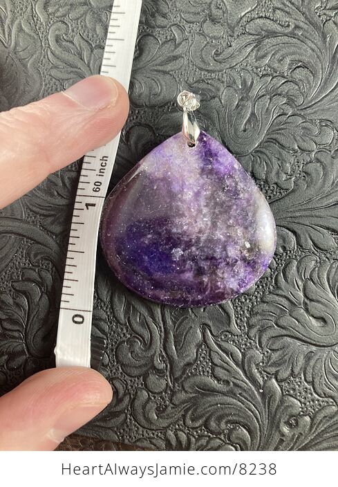 Purple Lepidolite Stone Jewelry Pendant - #bMb6dIXqRCo-3