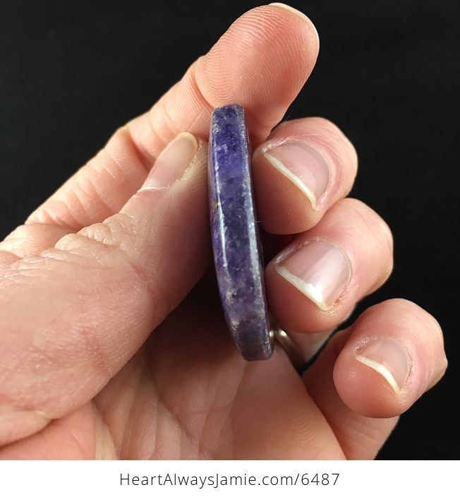 Purple Lepidolite Stone Jewelry Pendant - #i5QAFT3mKXQ-5