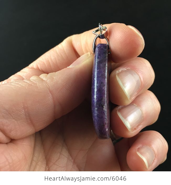 Purple Lepidolite Stone Jewelry Pendant - #obTlVG6F8Hs-5