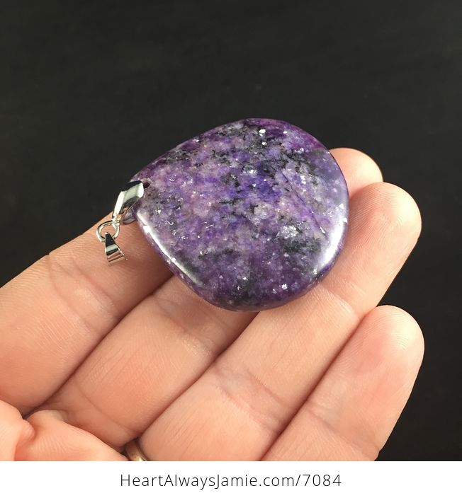 Purple Lepidolite Stone Jewelry Pendant - #qTNtnGl6Pms-4