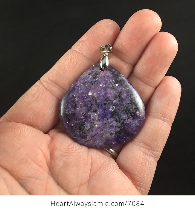 Purple Lepidolite Stone Jewelry Pendant - #qTNtnGl6Pms-1